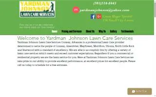 Yardman Johnson Lawn Care Services website