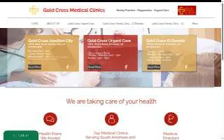 Gold Cross Urgent Care website