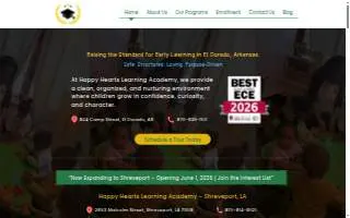Happy Hearts Learning Academy website