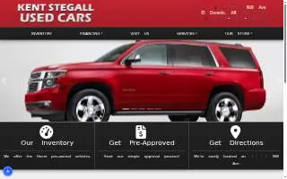 Kent Stegall Used Cars website