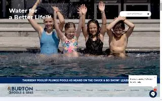 Burton Pools & Spas of Fayetteville website