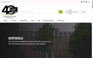 Cleo's Furniture of Fayetteville website
