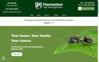 Plantation Pest Management website