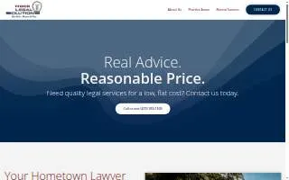Affordable Legal Services website
