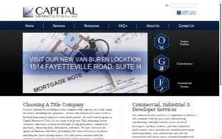 Capital Abstract & Title Co. website