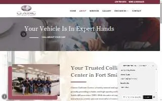 Classic Collision Center of Fort Smith website