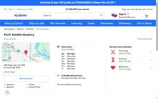PetSmart of Fort Smith website