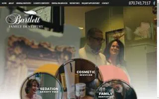 Bartlett Family Dentistry website