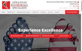 Arkansas Foot & Ankle Specialists of Hope website