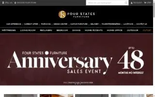 Four States Furniture website