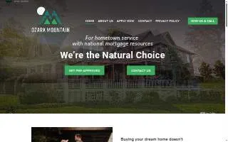 Ozark Mountain Mortgage of Hope website