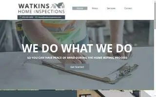 Watkins Home Inspections of Hope website