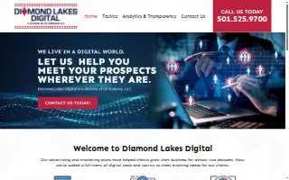 Diamond Lakes Digital website
