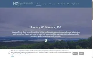 Harvey & Garner PA website