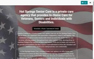 Hot Springs Senior Care website
