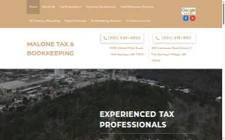 Malone Tax & Bookkeeping website