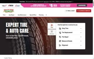 Plaza Tire Service of Hot Springs website