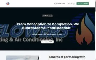 Flowers Heating & Air Conditioning, Inc. website