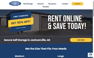 Redmond Road Storage website