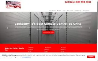 USA Security Storage website