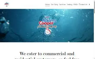 Adams & Cooper Plumbing Company website