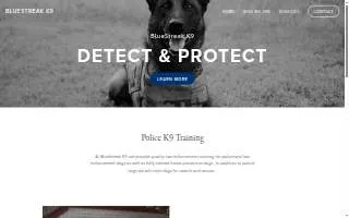 BlueStreak K9 website