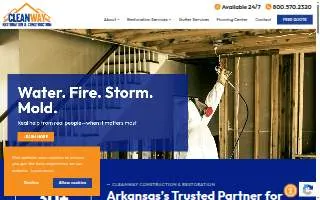 Cleanway Restoration & Construction website