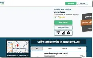Copper Safe Storage of Jonesboro website
