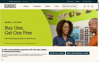 Eyemart Express of Jonesboro website