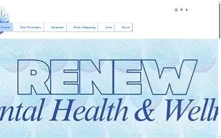 Renew Mental Health and Wellness website