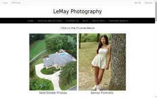 LeMay Photography Studio website