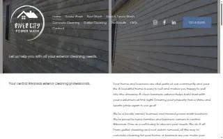 River City Power Wash of Little Rock website