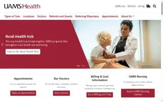 UAMS Health - Orthopaedic Clinic on Shackleford website