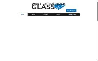 West Little Rock Glass website