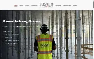 Custom Electronics of Lowell website