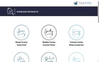 Baxter County Tax Service website