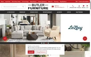 Butler Furniture of Mountain Home website