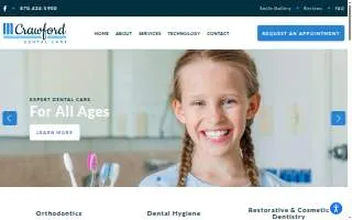 Crawford Dental Care website