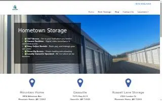 Hometown Storage website