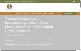 Ozark Hills Insurance - Mountain Home AR website