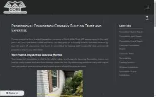 Core Foundation Repair and More of North Little Rock website
