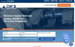 DFX Foundation & Waterproofing Experts of Little Rock website