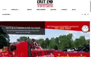 East End Towing North website