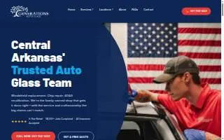 Generations Auto Glass website