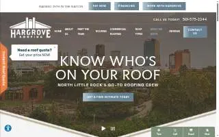 Hargrove Roofing of North Little Rock website