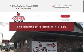 Corner Drug website