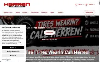 Herren Tire Service website