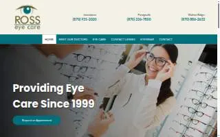 Ross Eye Care website