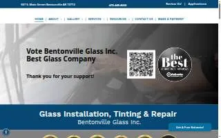 Bentonville Glass Inc website