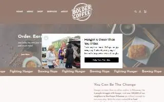 Bolder Coffee website
